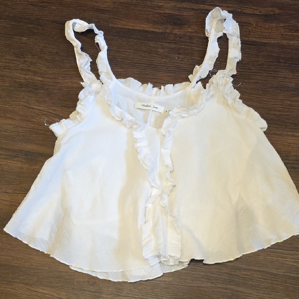 Small Mustard Seed White Tank Cami